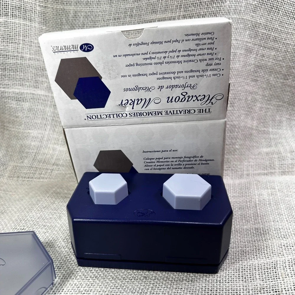 Creative Memories Hexagon Maker Double Paper Punch 1.25‎ and 1.5 Inch 6203520703